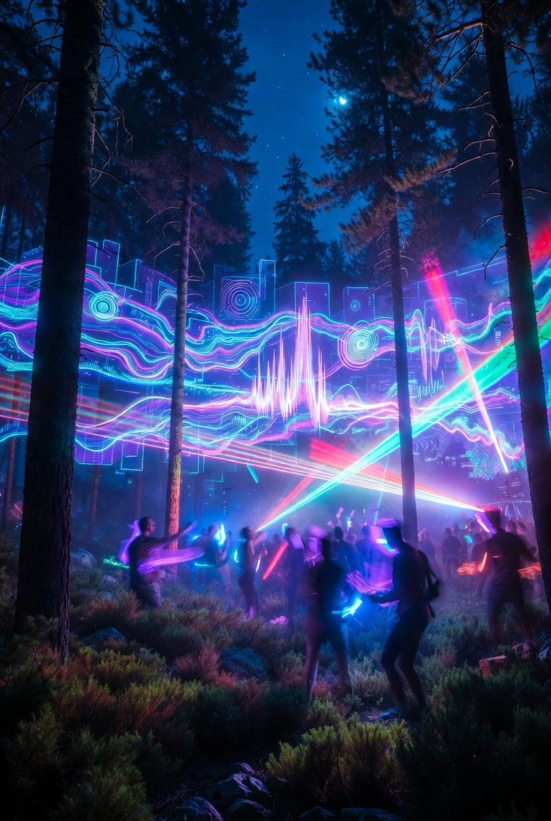 Mountain party atmosphere