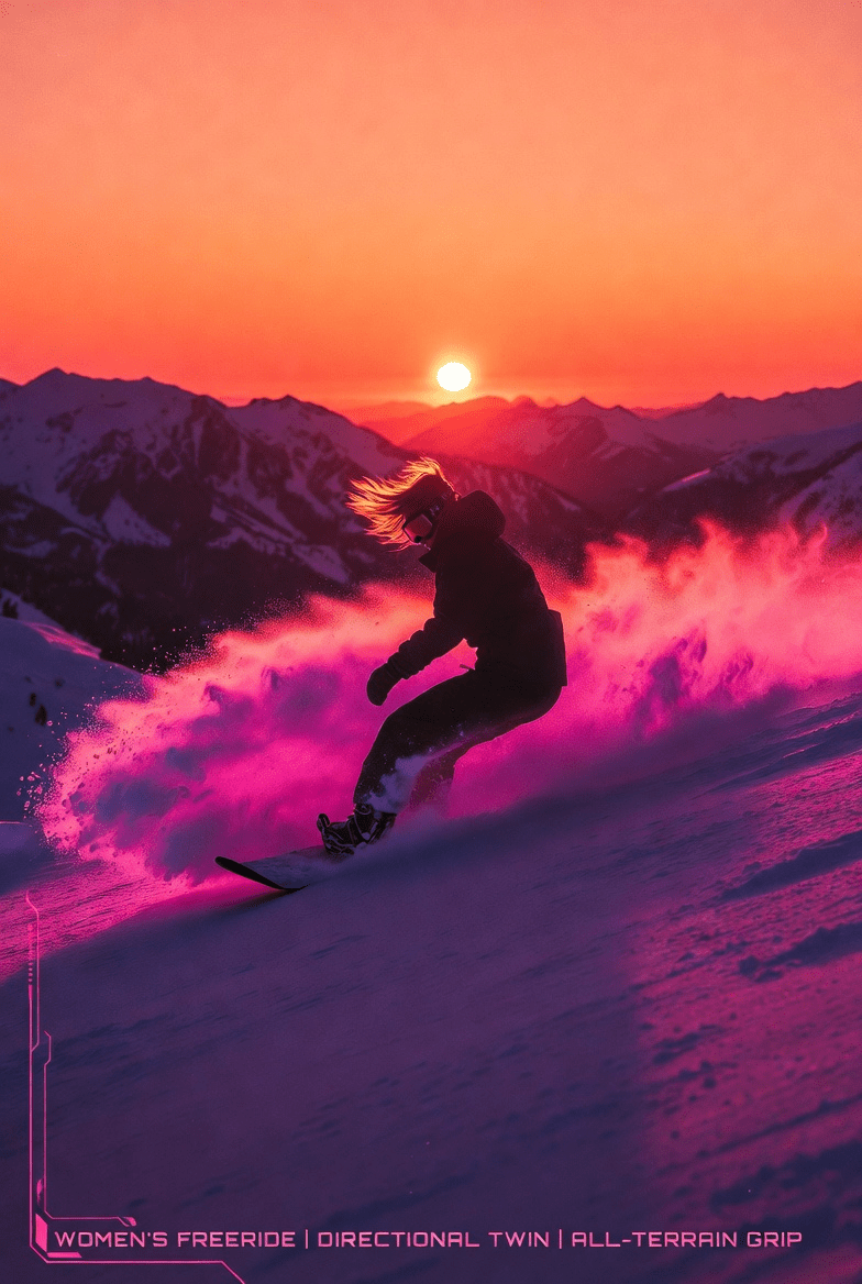 Snowboard action shot