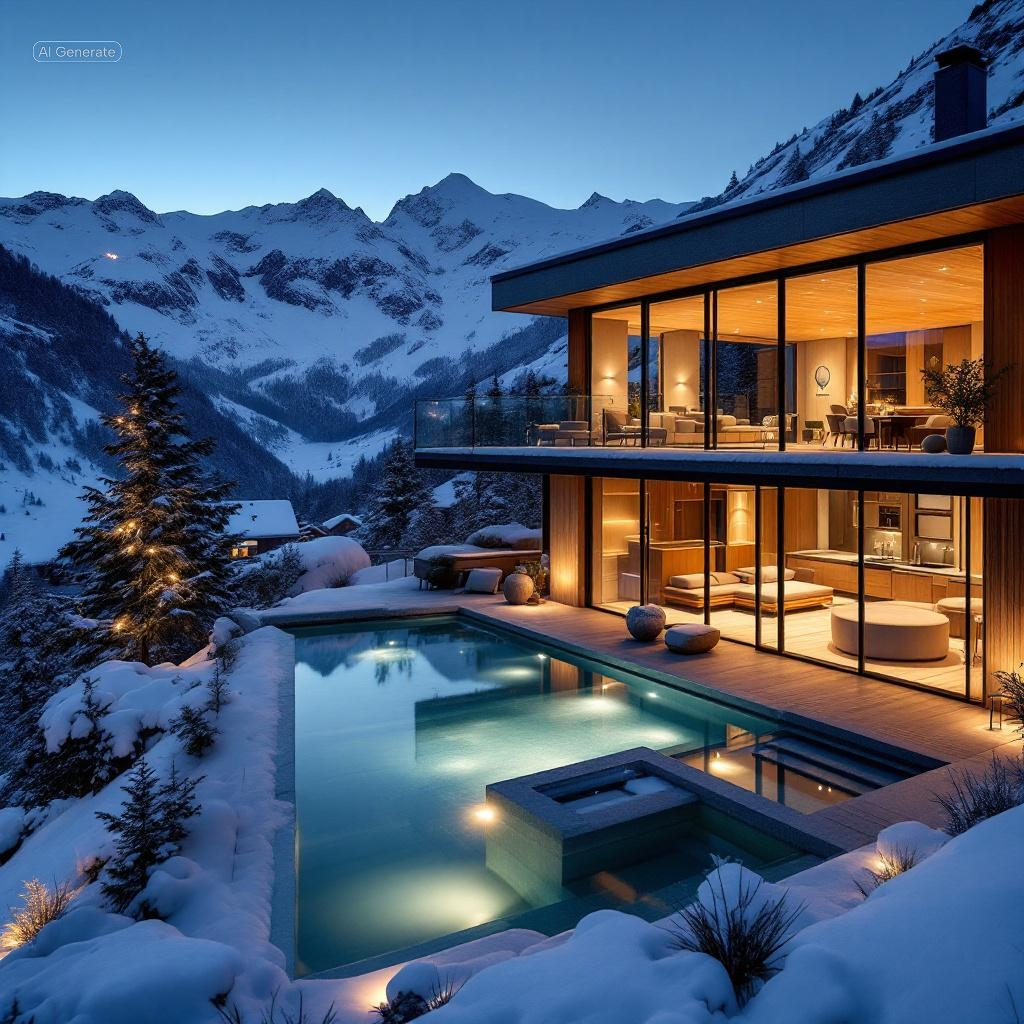 Five-star mountain hotel