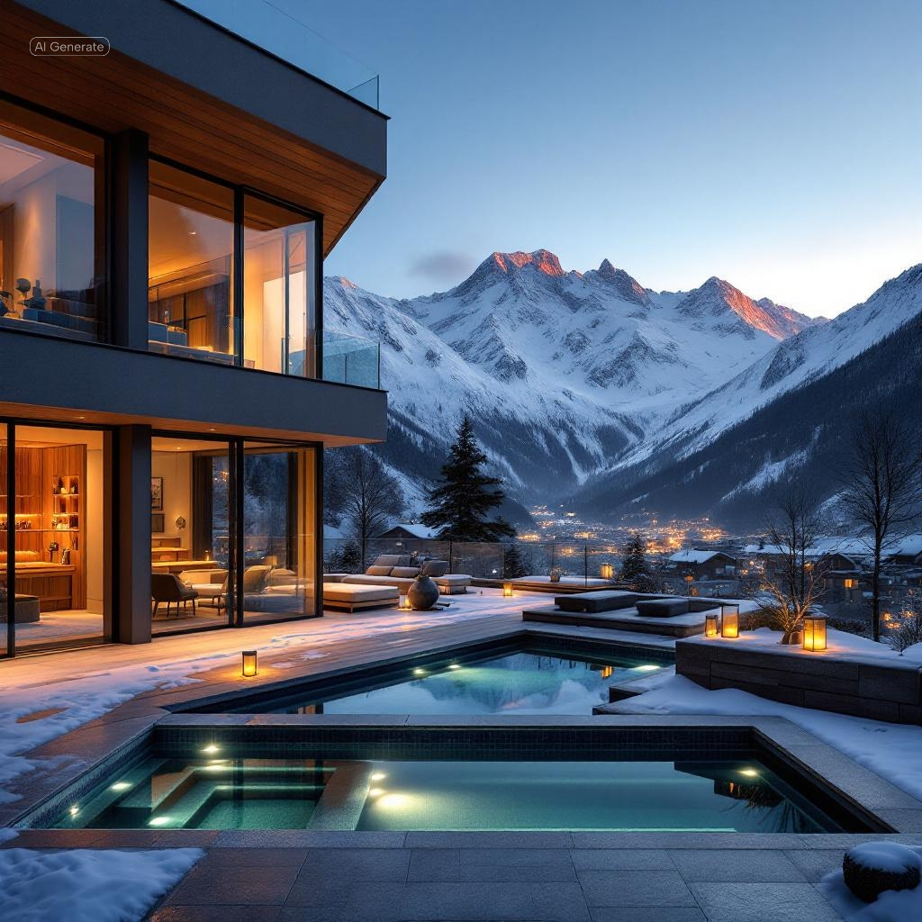 Five-star chalet exterior