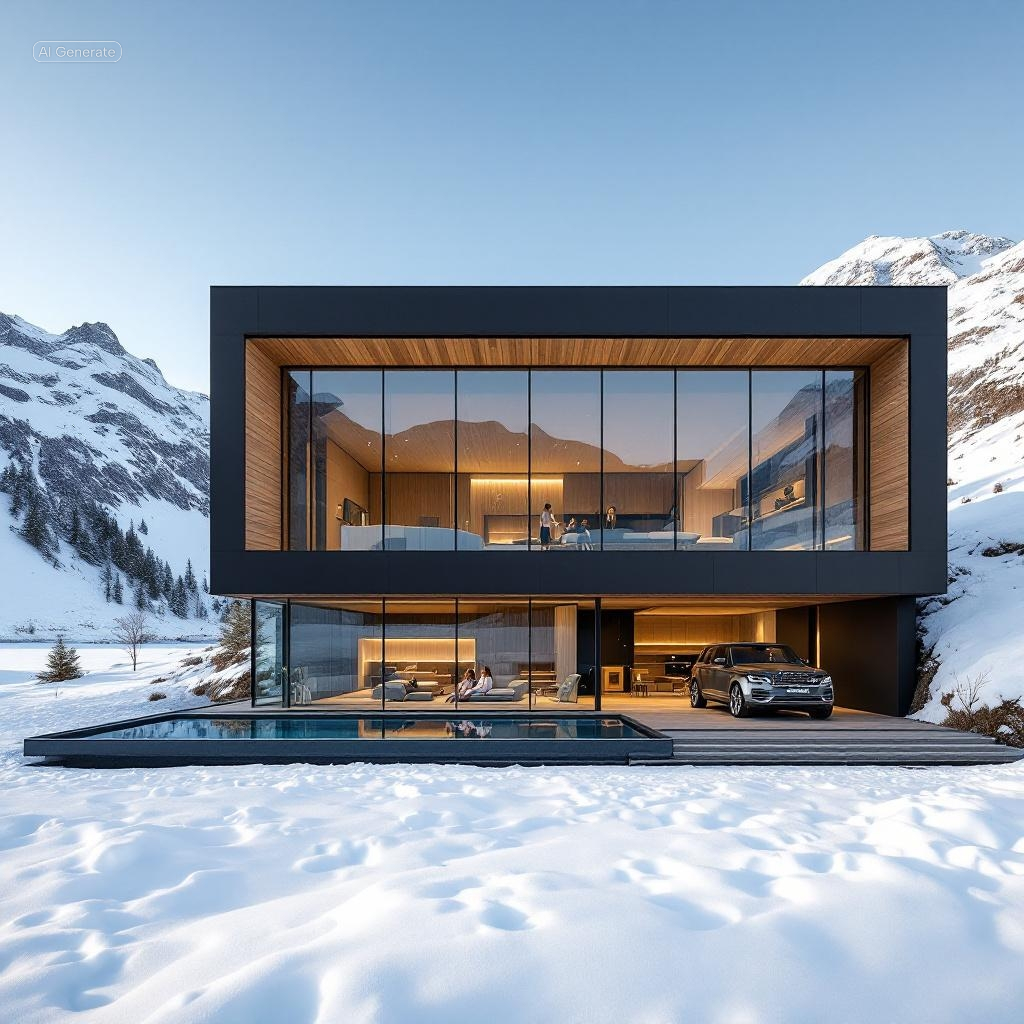 Luxury mountain hotel