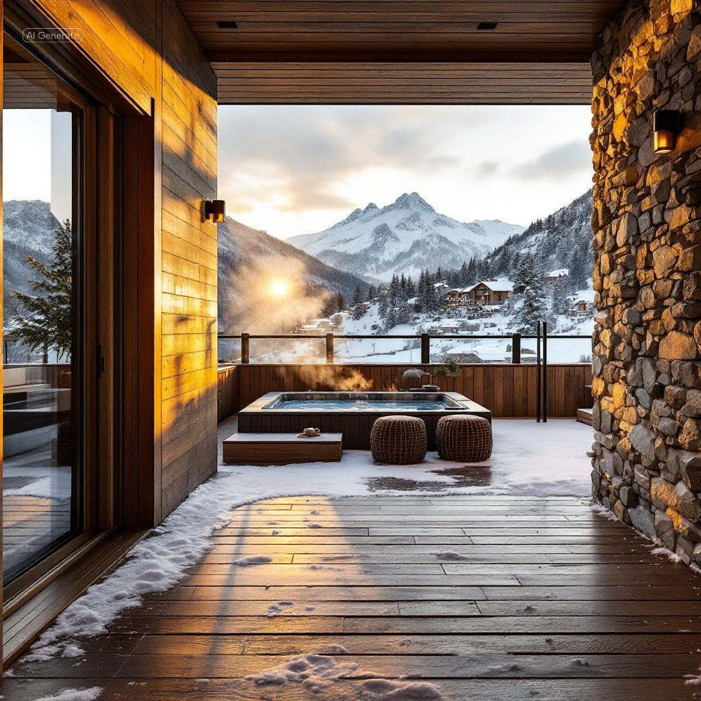 Alpine chalet resort