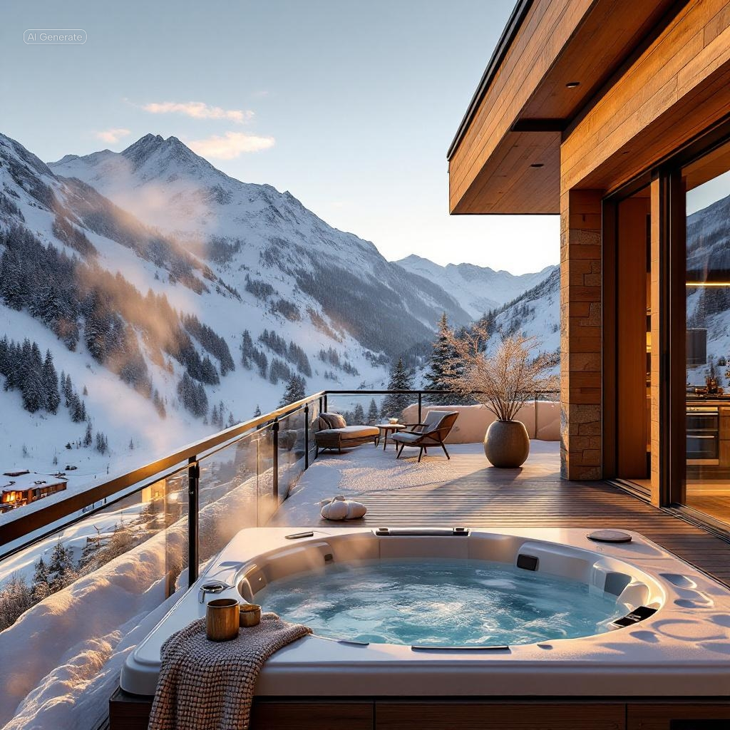 Luxury alpine village