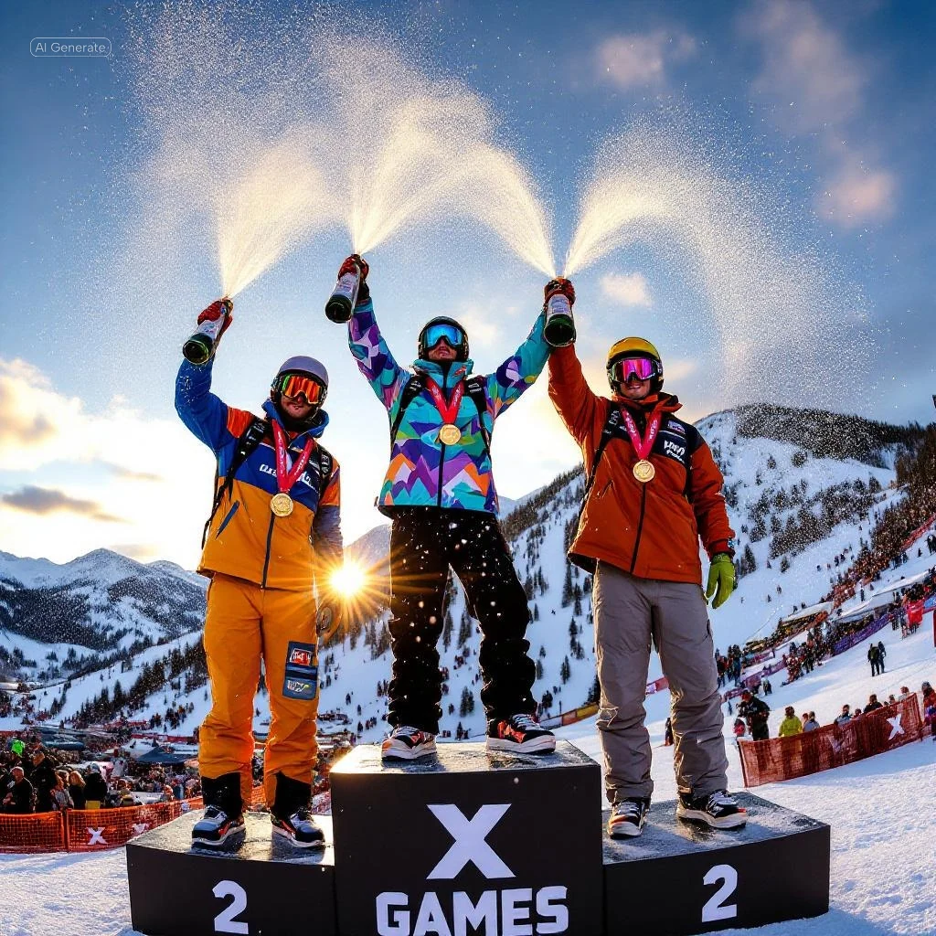 X Games podium