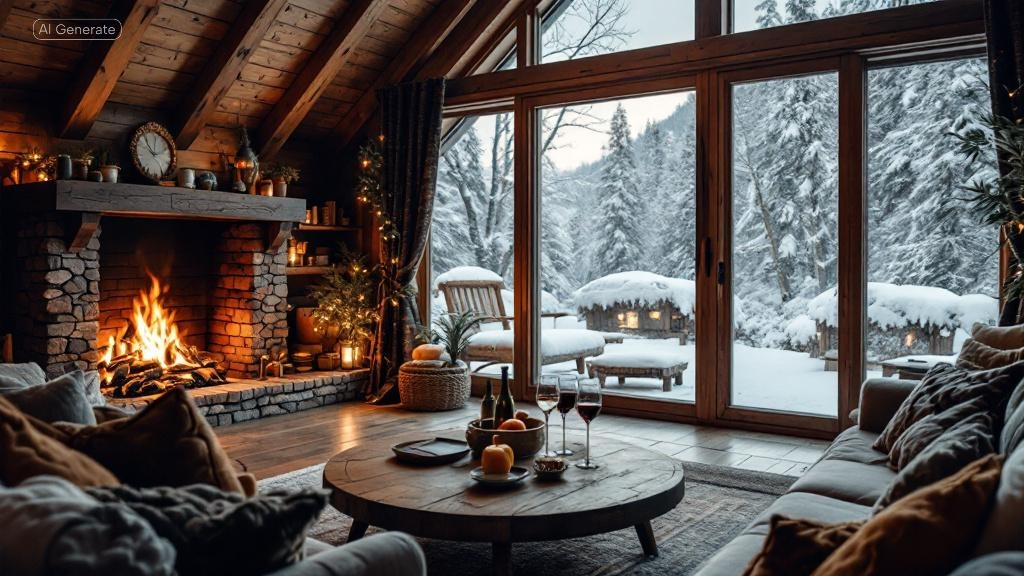 Luxury chalet interior