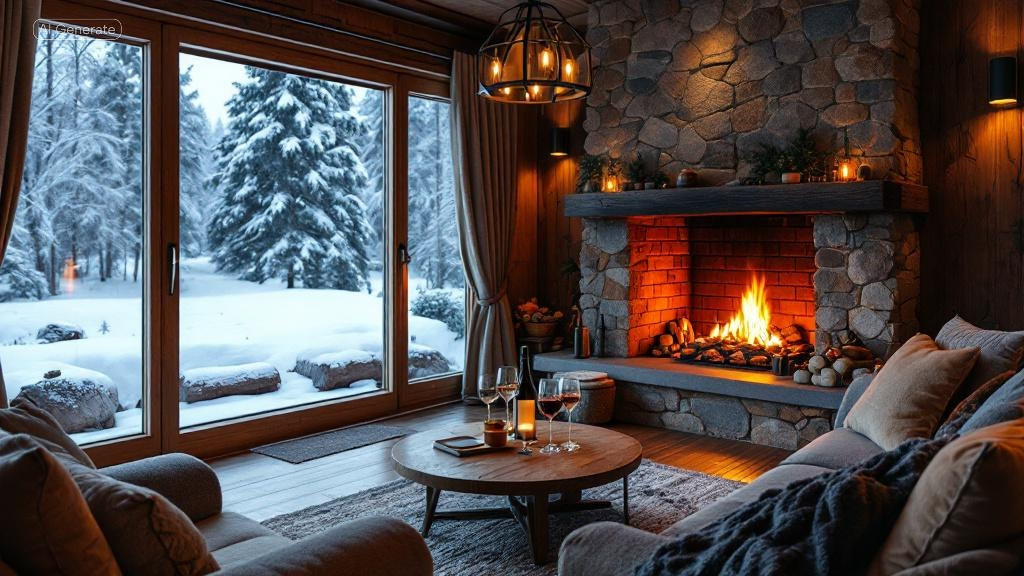 Luxury alpine lodge