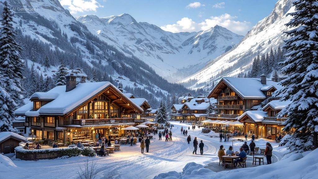 Alpine resort village