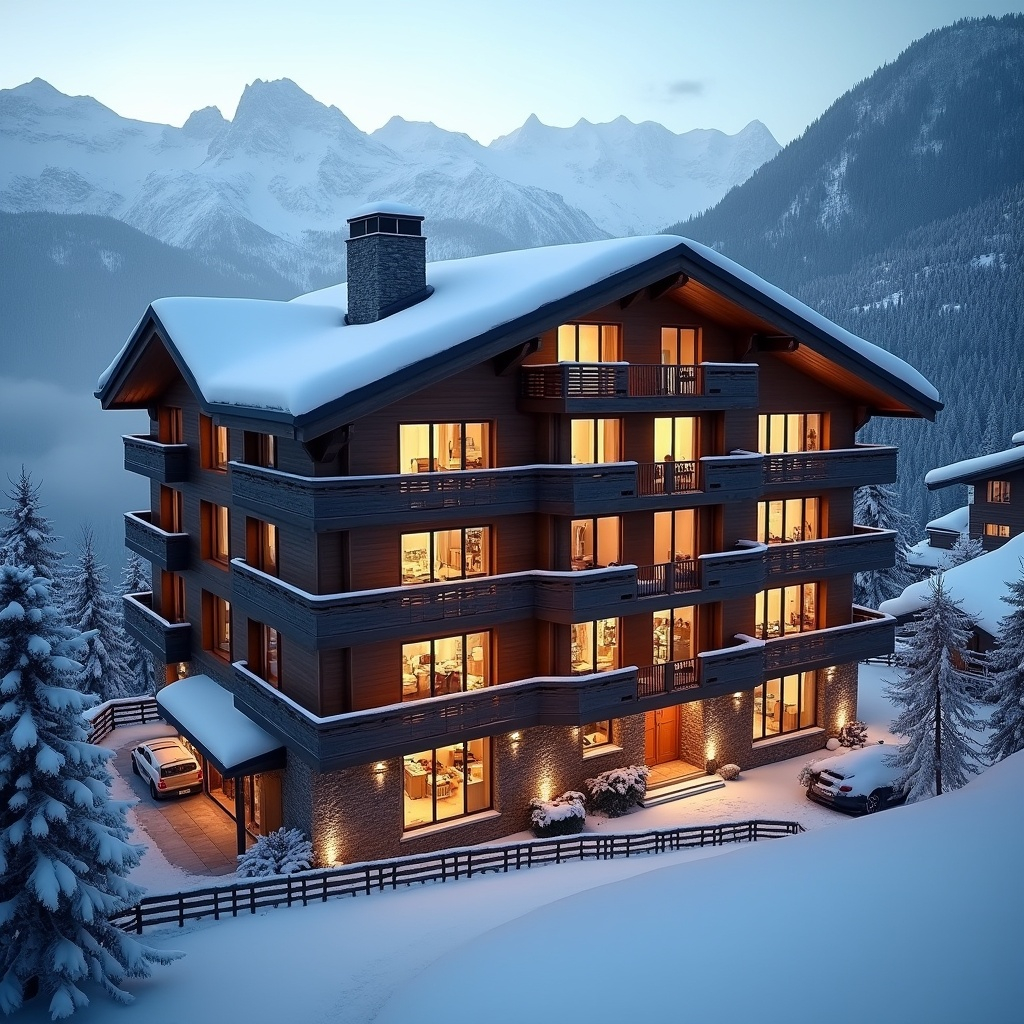 Ski-in luxury hotel