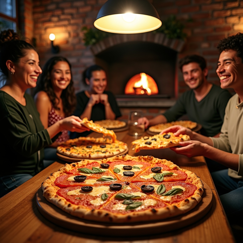 Mountain dining scene