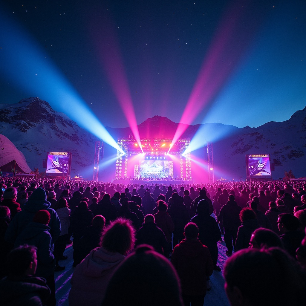 Festival stage energy