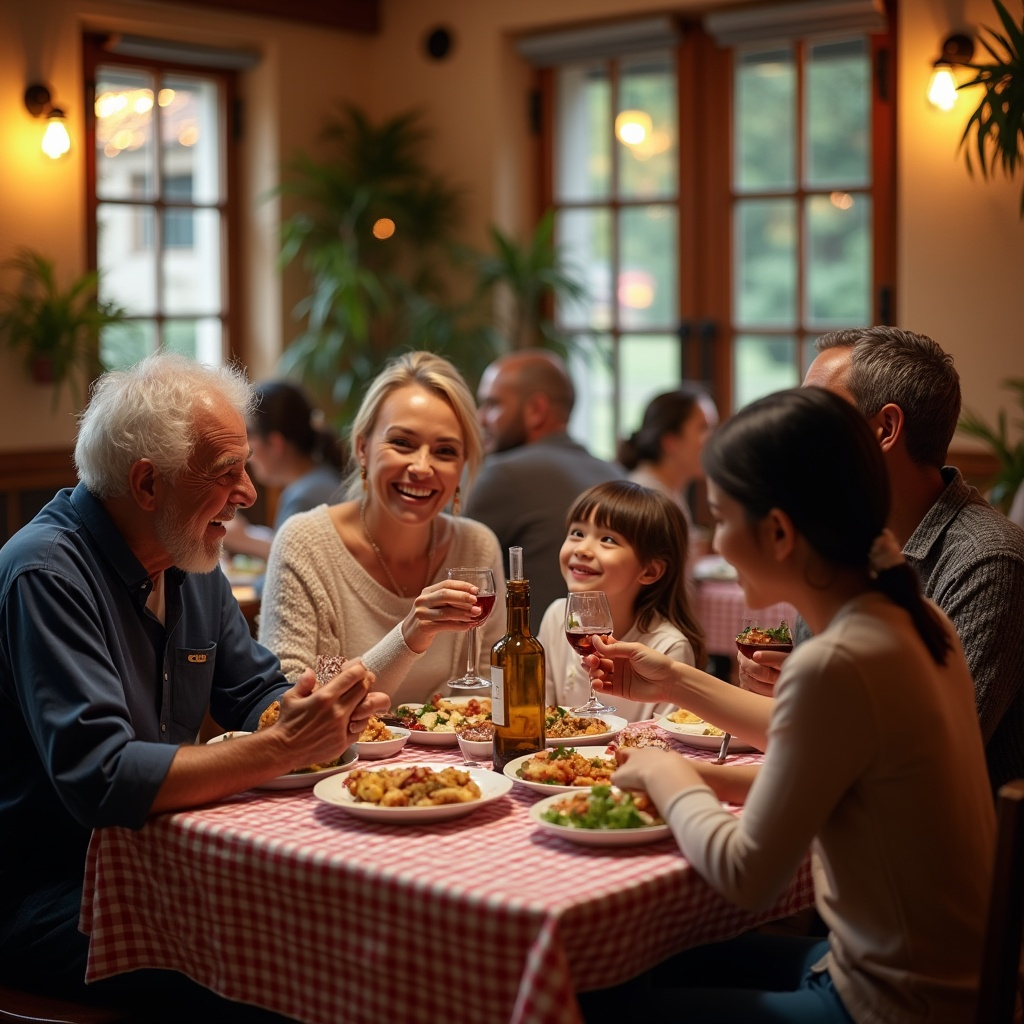 Alpine après-ski dining