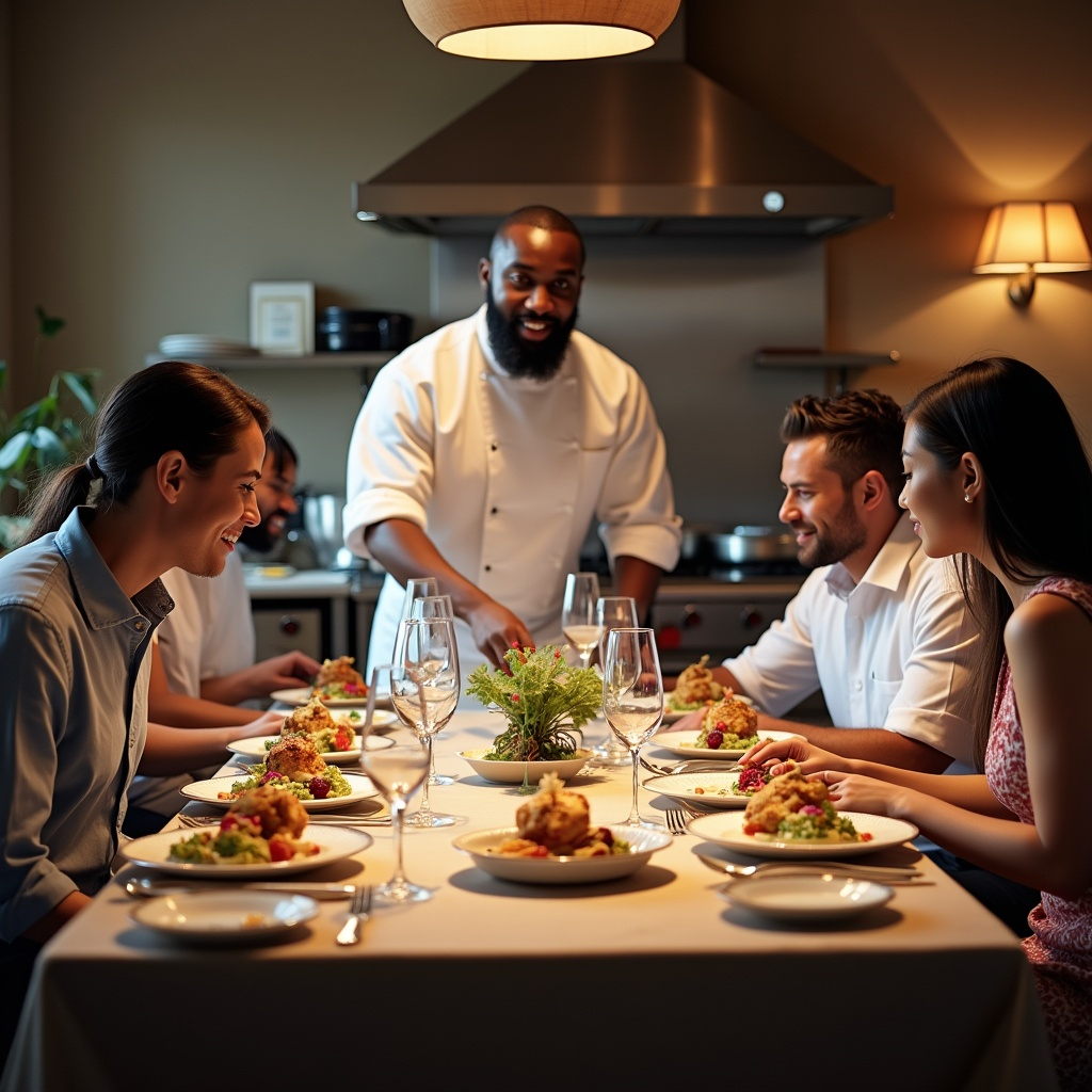 Mountain lodge dining