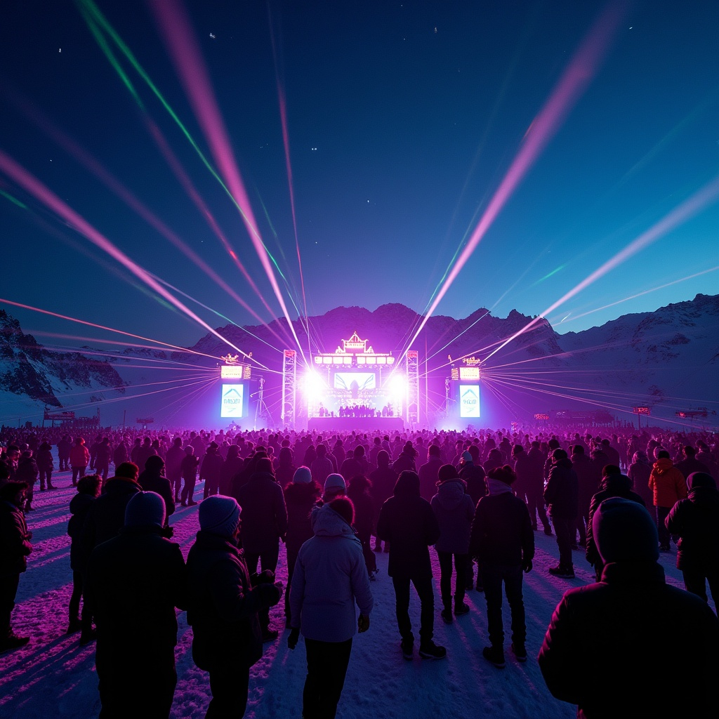 Electronic festival lights