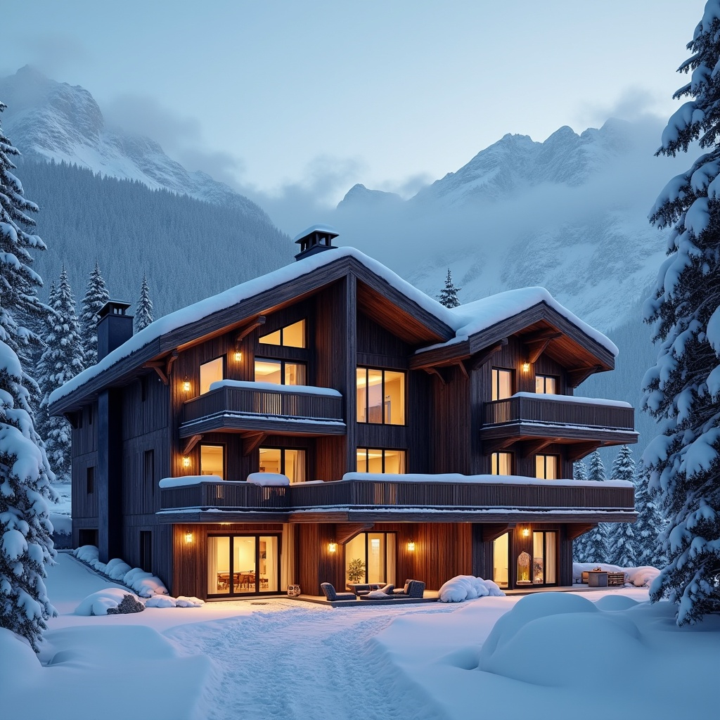 Swiss mountain lodge